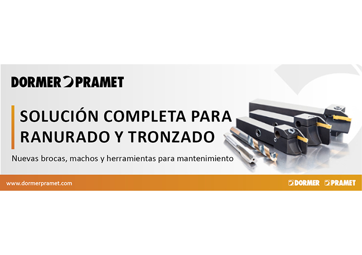 Foto Más variedad para ranurado, herramientas rotativas HSS y soluciones de mantenimiento de Dormer Pramet.